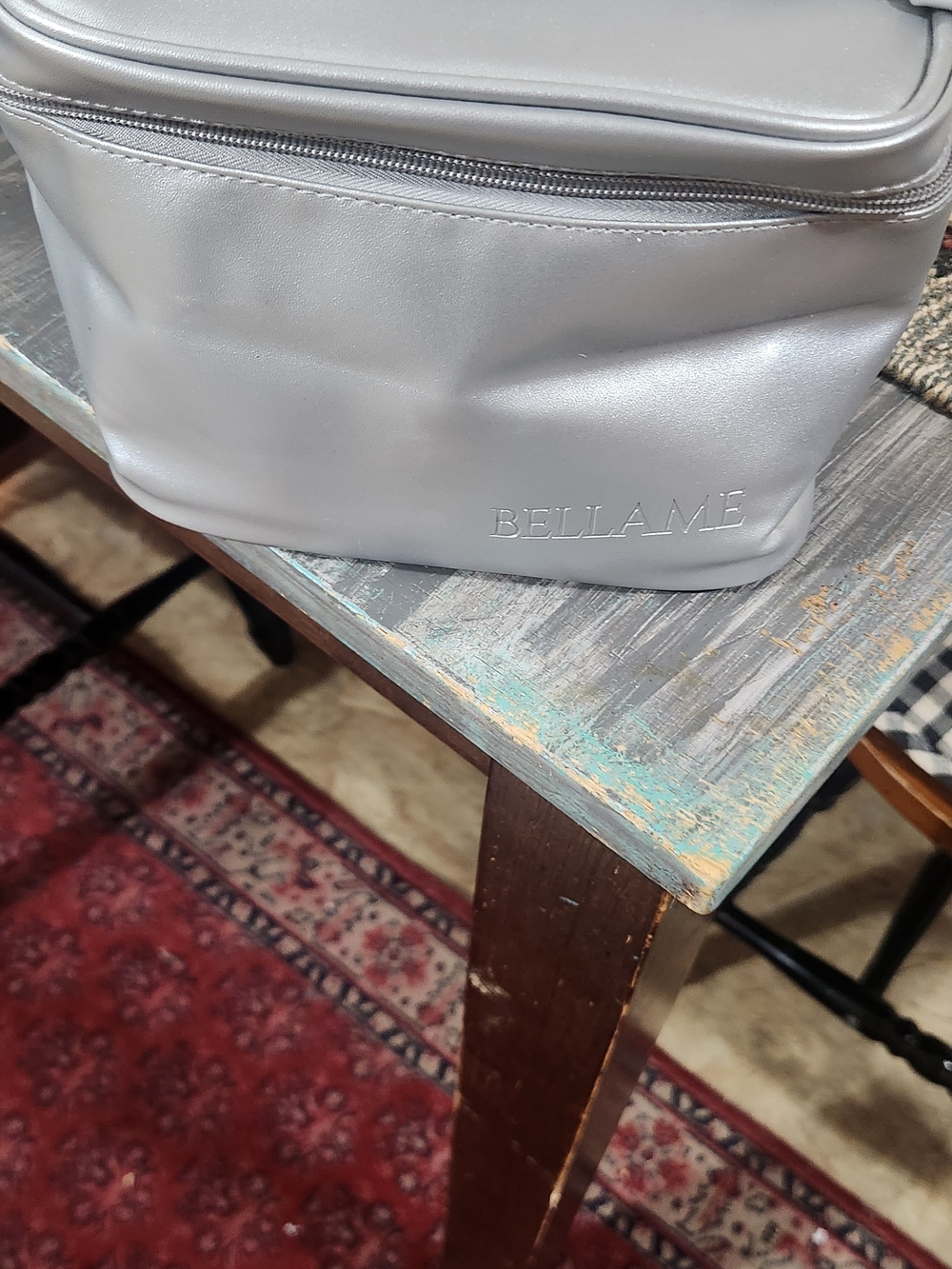Bellame Silver Travel Toiletry Bag